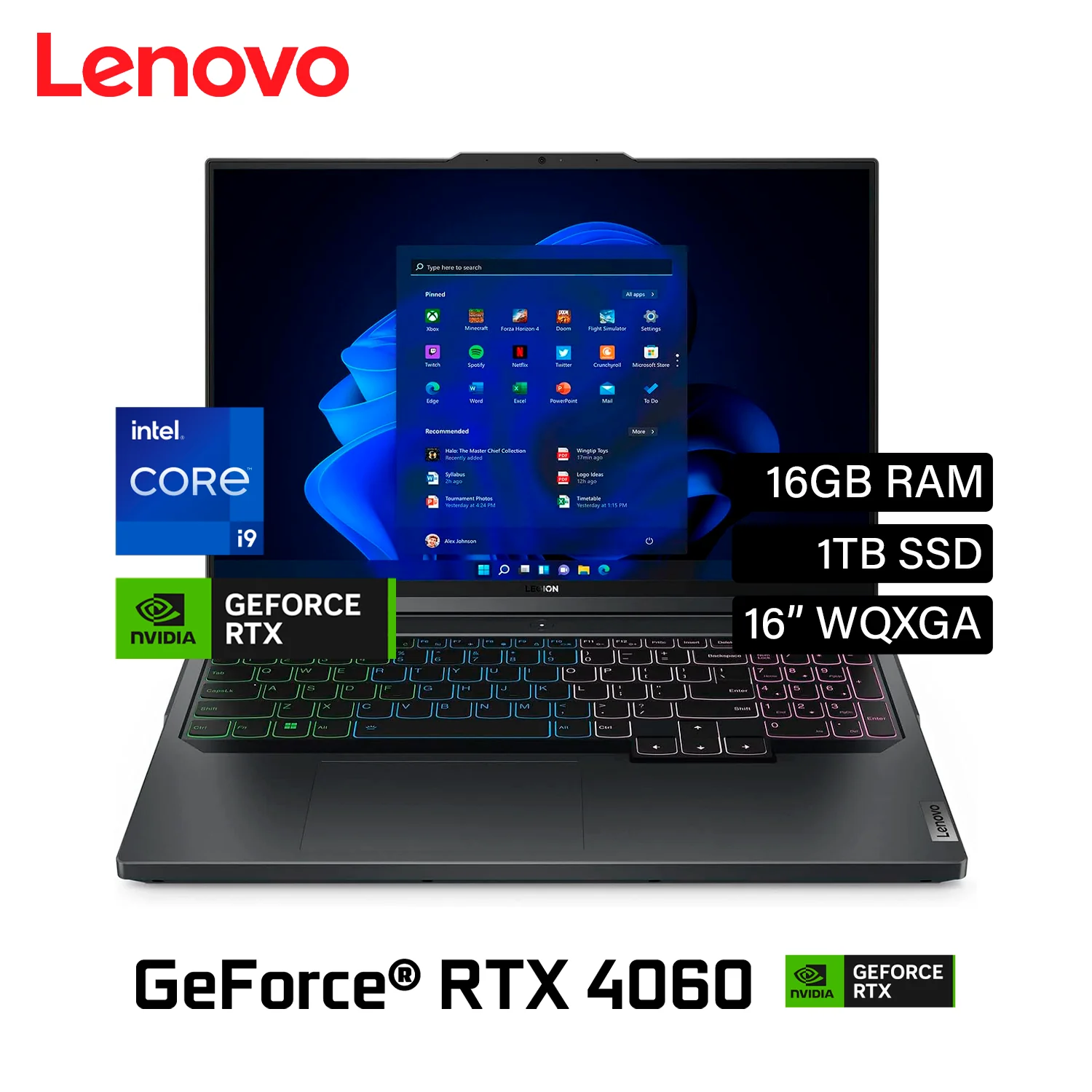 Laptop Gamer Lenovo Legion Pro 5 16IRX9, Core i9-14gen
