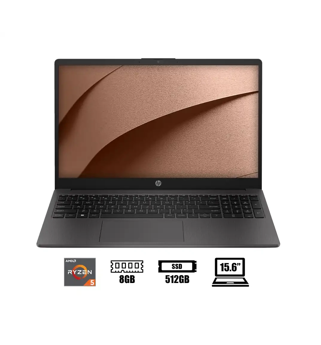 Laptop HP 255 G10, 15.6″ LCD LED HD, AMD Ryzen 5 7520U
